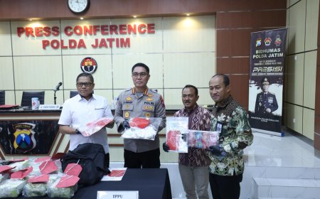 Dua Jaringan Narkoba Dibongkar Polda Jawa Timur