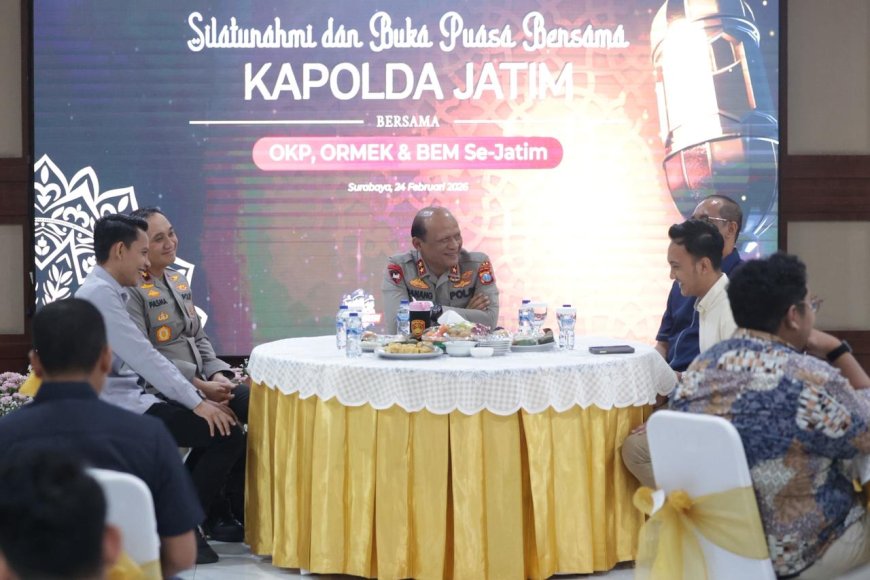 Kapolda Jatim Bangun Komunikasi Positif dengan OKP dan ORMEK