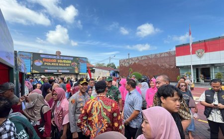 Pasar Murah Polres Ngawi Bawa Kebahagiaan bagi Masyarakat
