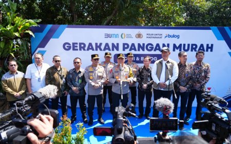 Stok Beras Capai Rekor Tertinggi, Bulog-Polri Jaga Stabilitas Pangan