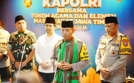 Safari Ramadhan di Jatim, Kapolri Ajak Seluruh Elemen Bersatu Jaga Kamtibmas-Dukung Program Presiden 