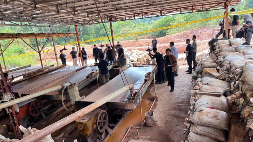 Polri Sita Barang Bukti Kasus Tambang Ilegal dan Tangkap 7 Pelaku