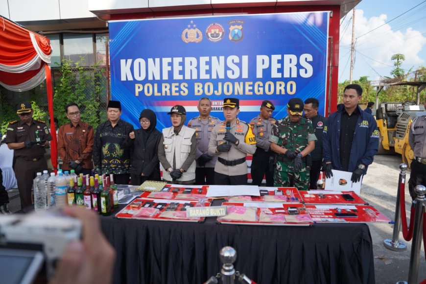 13 Tersangka Jaringan Narkoba di Bojonegoro Ditangkap Polisi