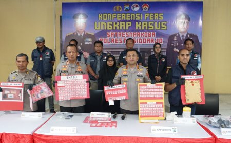 Polresta Sidoarjo Tekan Peredaran Narkoba, 19 Kasus Berhasil Diungkap