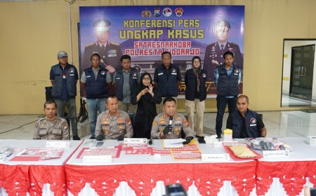 Polresta Sidoarjo Ungkap 19 Kasus Narkoba, 4.000 Jiwa Terselamatkan