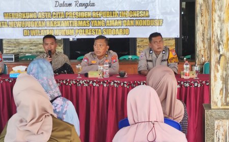 Curhat Kamtibmas, Polresta Sidoarjo Serap Aspirasi untuk Kamtibmas Kondusif