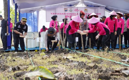 Lahan Kosong Disulap Jadi Sumber Pangan oleh Polres Bojonegoro