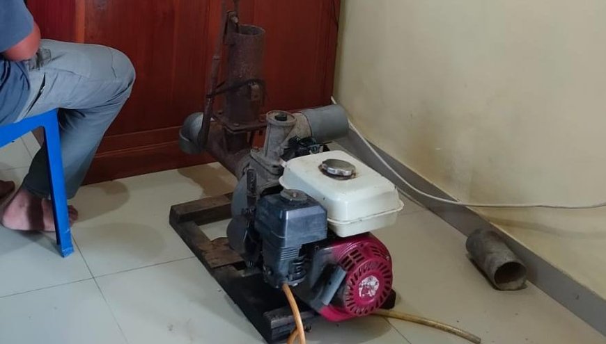 Pelaku Pencuri Pompa Air Tak Berkutik Saat Ditangkap