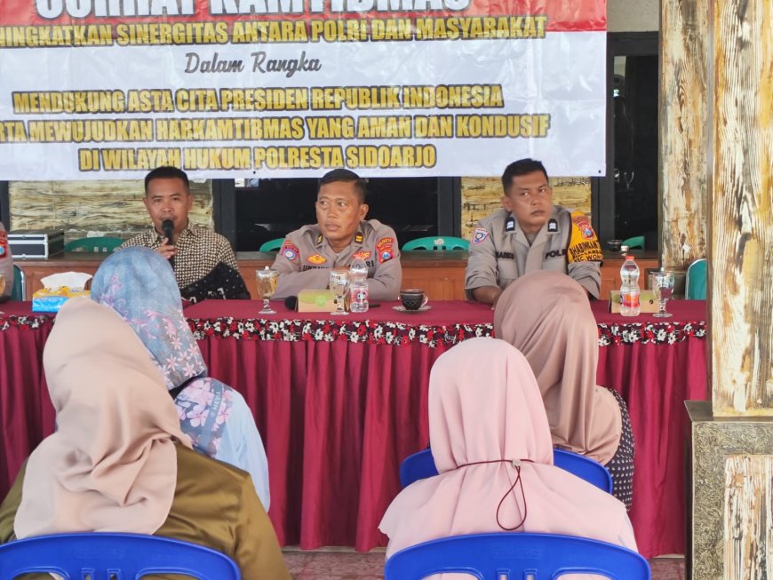 Polresta Sidoarjo Perkuat Hubungan Humanis Lewat Curhat Kamtibmas