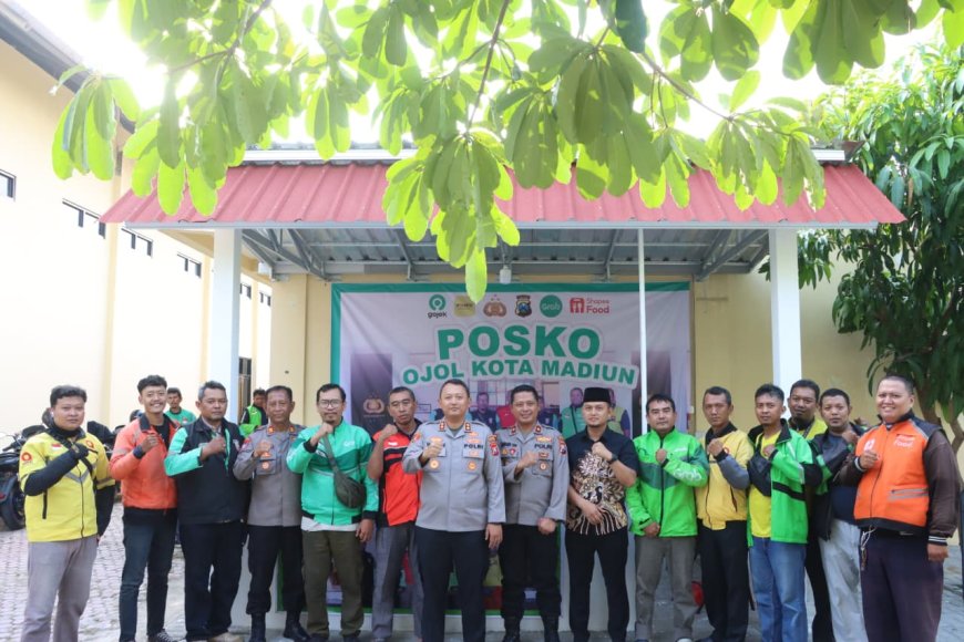 Sinergi Polisi dan Ojol Diperkuat Lewat Posko Kamtibmas