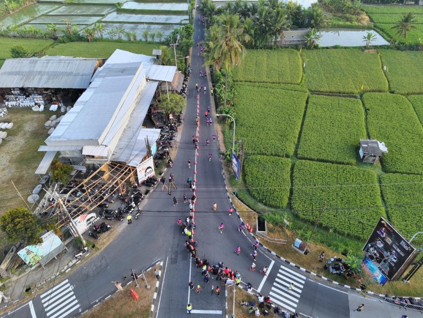 ETLE Drone Patrol Presisi Temani Langkah Runners di Kemala Run 2026   