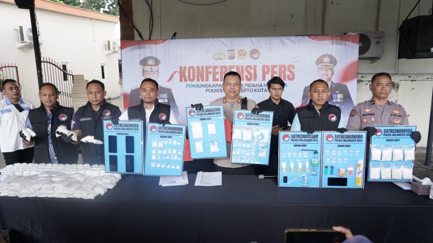 Polres Mojokerto Kota Gagalkan Peredaran Narkoba